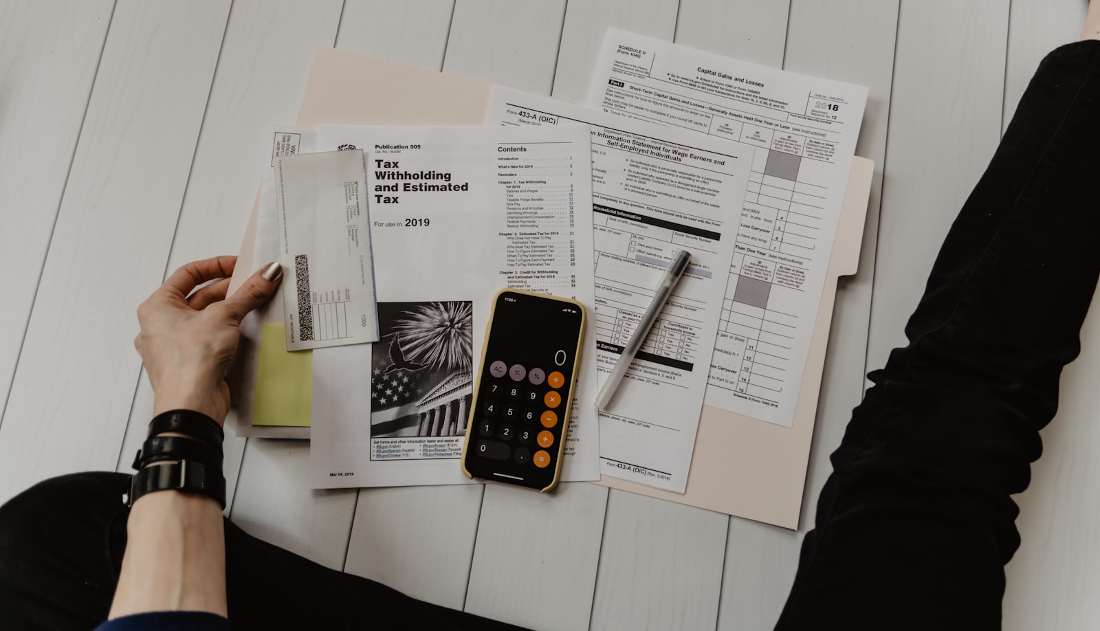 A person signing an estate planning document